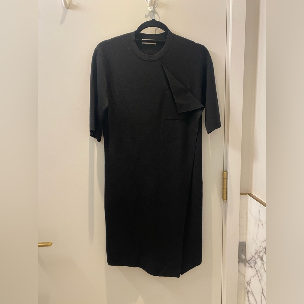 Balenciaga asymmetric sweater dress with front pocket